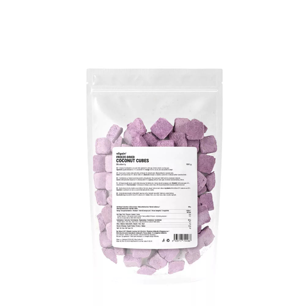 Vilgain Coconut Cubes (100 g, Blueberry)