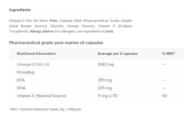 Vitabiotics Ultra Omega-3 (60 Capsules)
