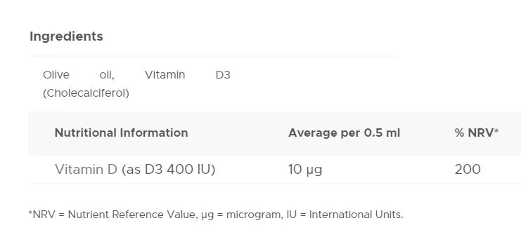 Vitabiotics Wellbaby Vitamin D Drops (30 ml)