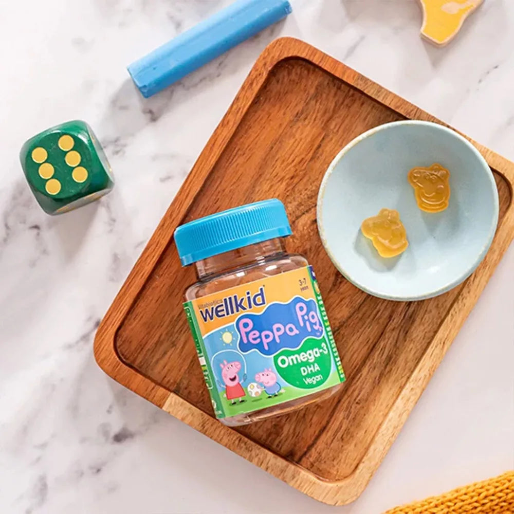 Vitabiotics Wellkid Peppa Pig Omega-3 DHA (30 Gummies, Orange)