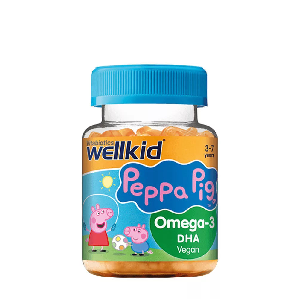 Vitabiotics Wellkid Peppa Pig Omega-3 DHA (30 Gummies, Orange)