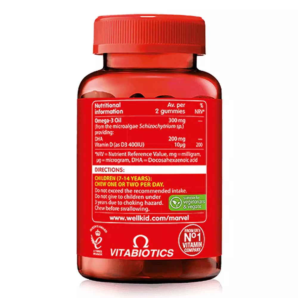 Vitabiotics Wellkid Marvel Omega-3 (50 Gummies)
