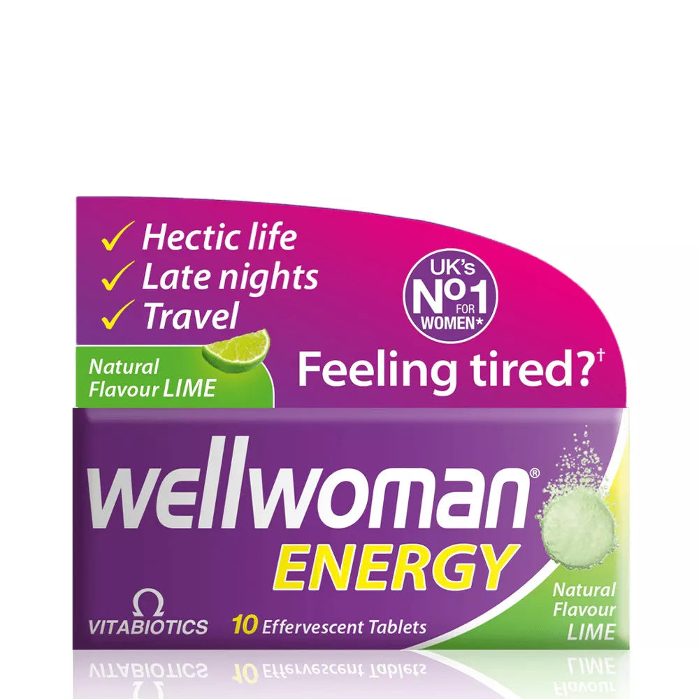 Vitabiotics Wellwoman Energy (10 Effervescent Tablets, Lime)