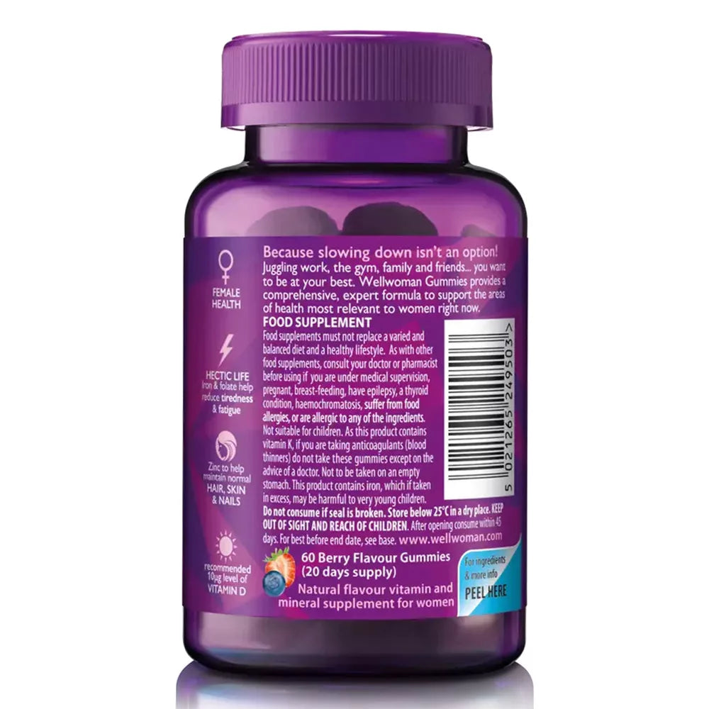 Vitabiotics Wellwoman Gummies (60 Gummies, Berry)