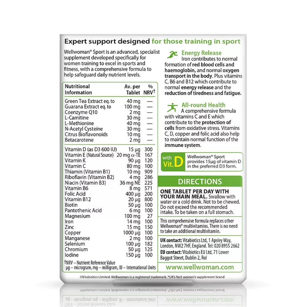 Vitabiotics Wellwoman Sport (30 Tablets)