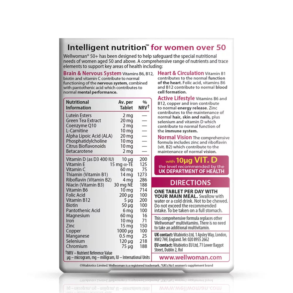 Vitabiotics Wellwoman 50+ (30 Tablets)
