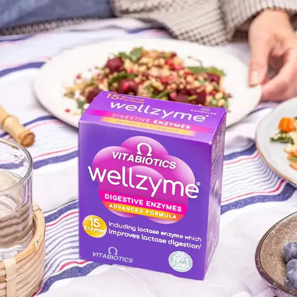 Vitabiotics Wellzyme Digestive Enzymes Advanced Formula (60 Capsules)