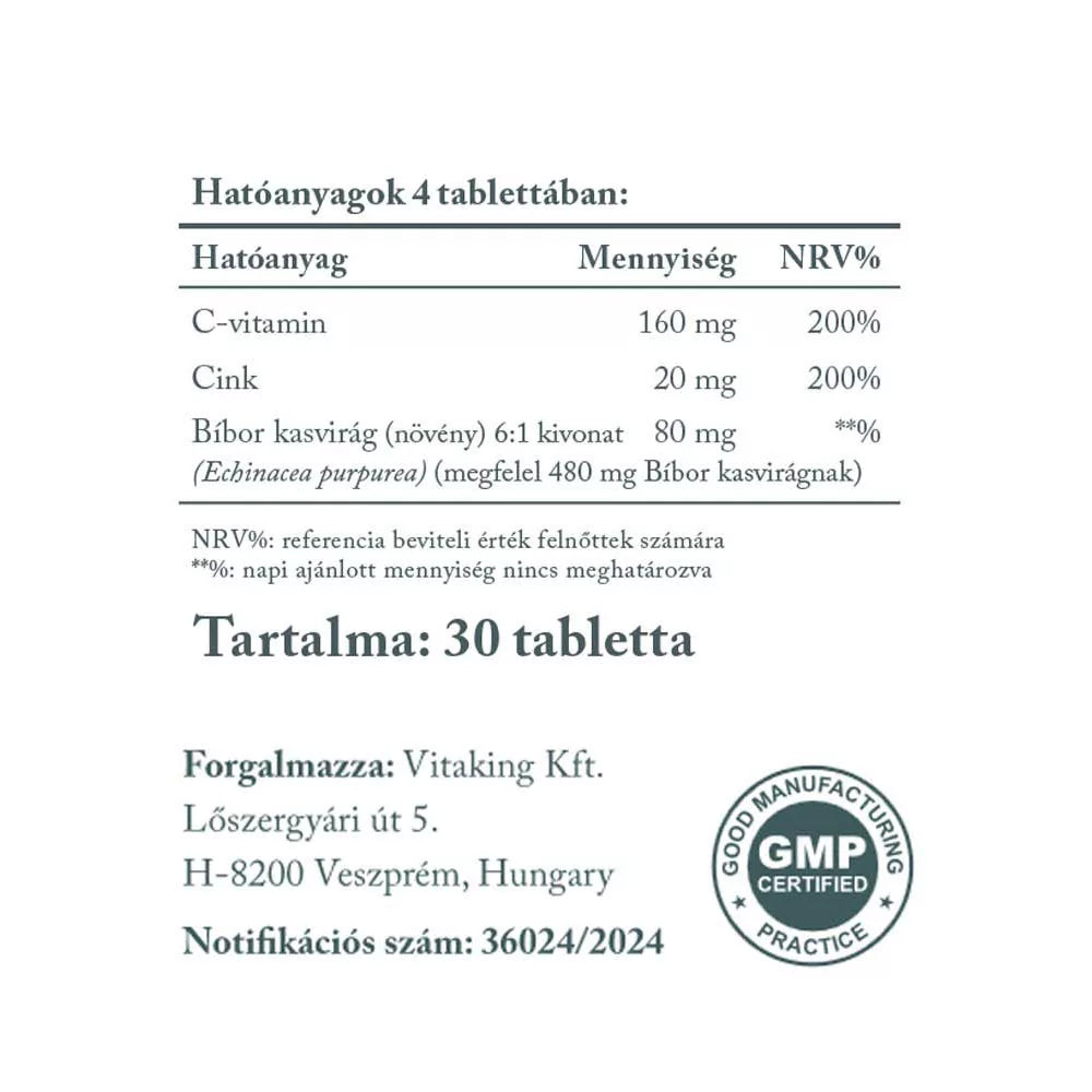Vitaking Zinc Immuno (30 Lozenges, Blackberries with menthol)