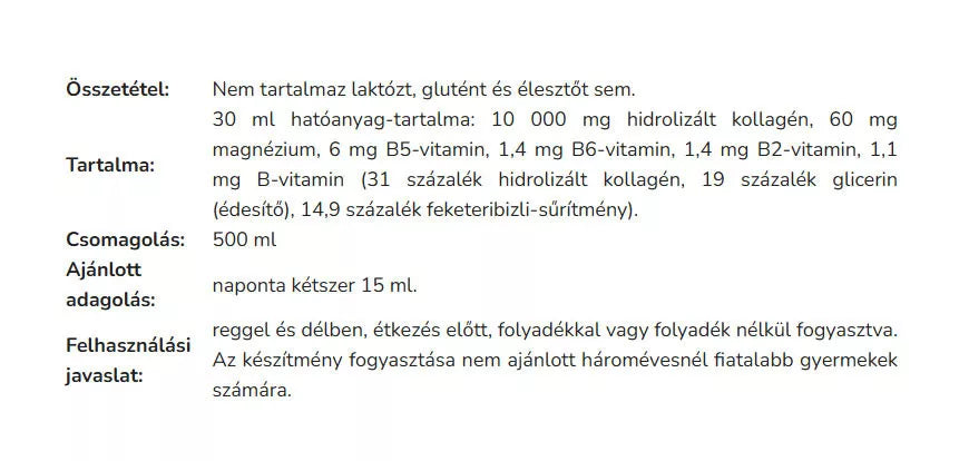 Vitaking Fin FlexiGel - Collagen (500 ml, Black Currant )