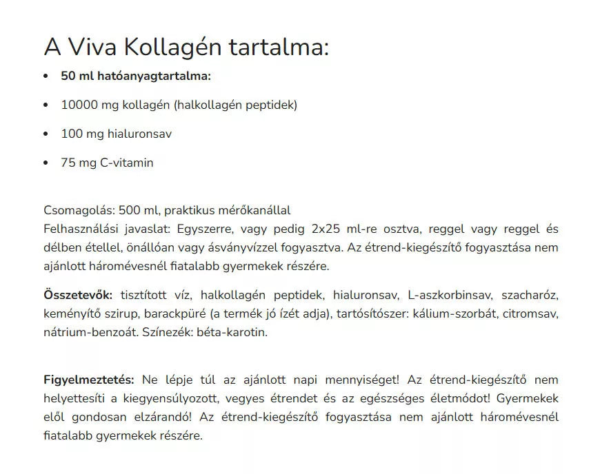 Vitaking VI-VAHA Collagen (500 ml)