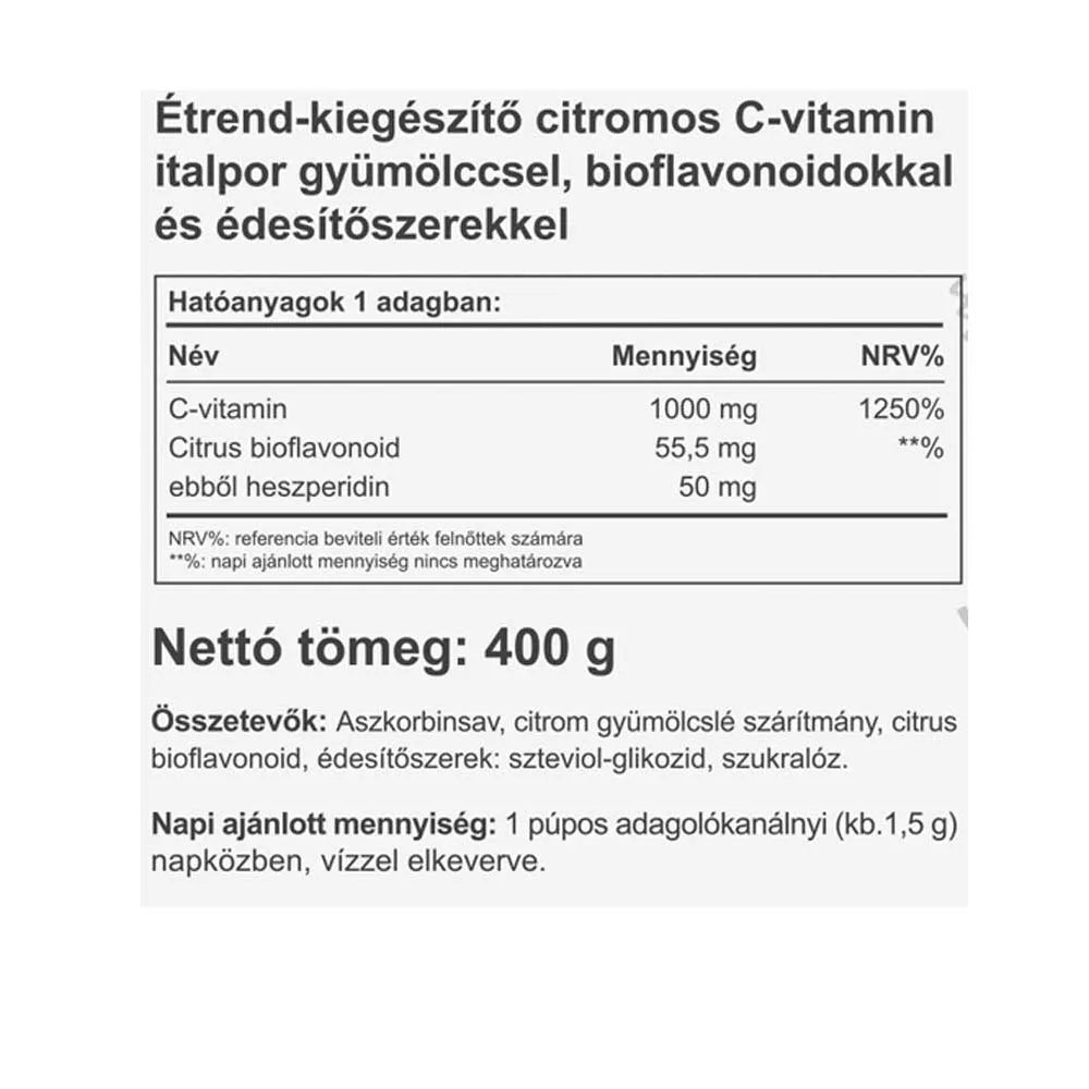 Vitaking Instant Supreme Vitamin C Powder (400 g, Lemon)
