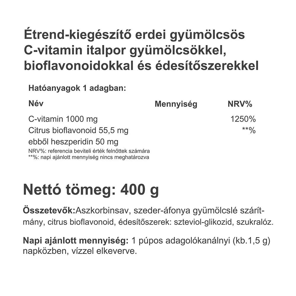 Vitaking Instant Supreme Vitamin C Powder (400 g, Blackberry)