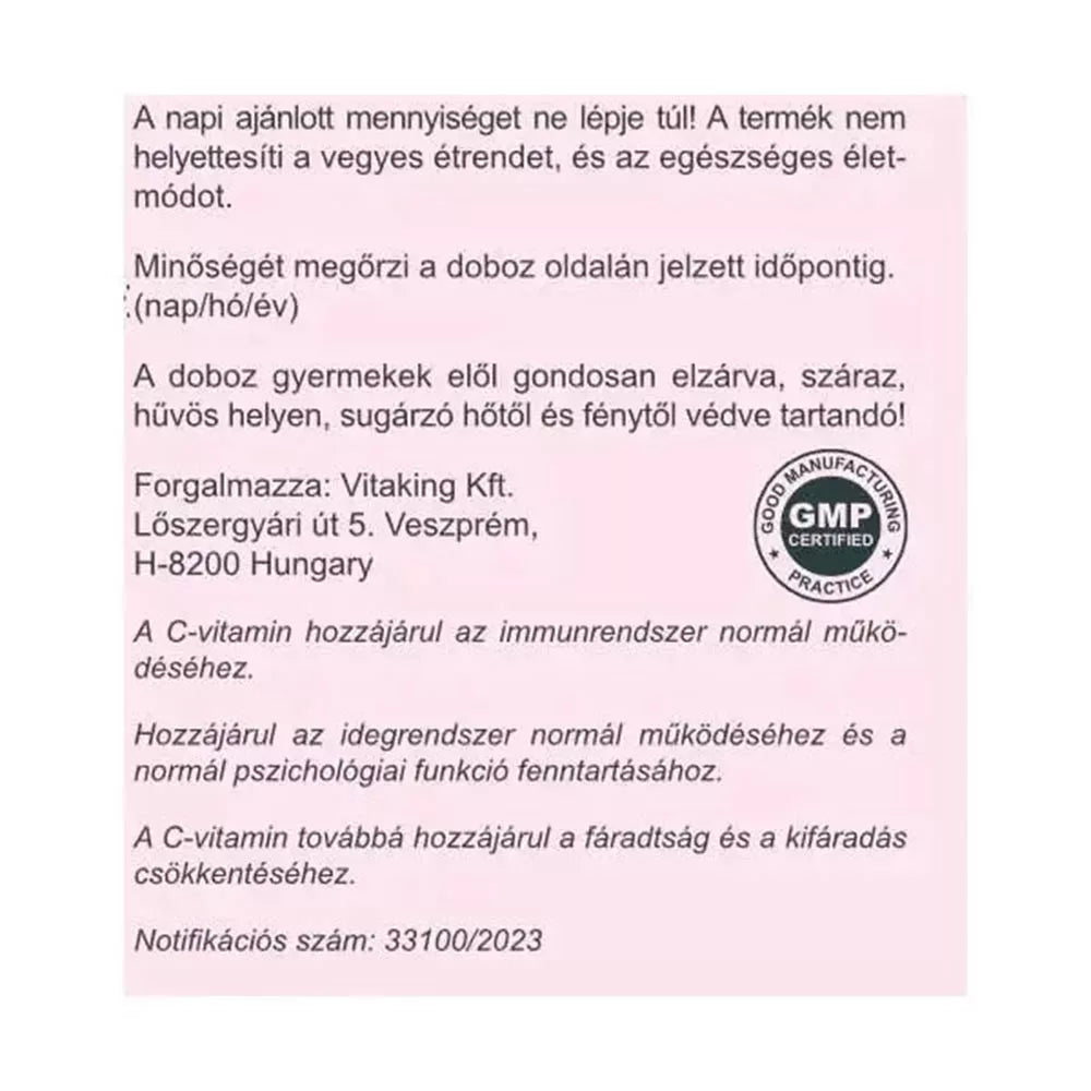 Vitaking Instant Supreme Vitamin C Powder (150 g, Dragon Berry)