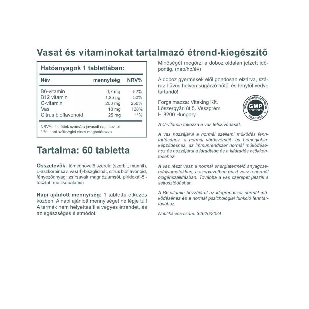 Vitaking Iron All (60 Tablets)
