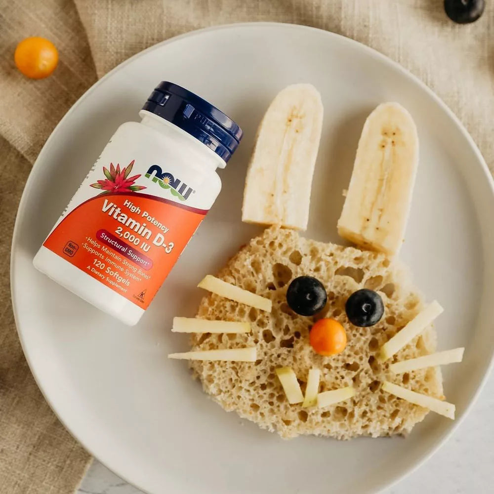 Now Foods Vitamin D-3 2,000 IU (120 Softgels)