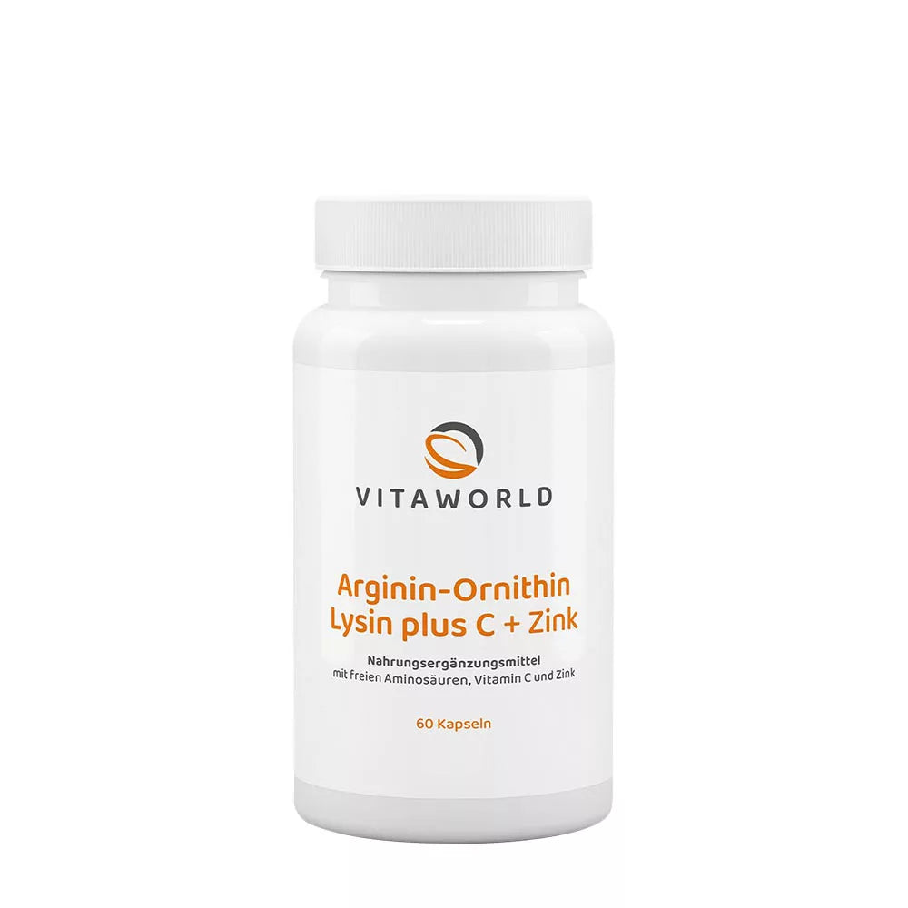 Vitaworld Arginine-Ornithine-Lysine + C + Zinc (60 Caps)