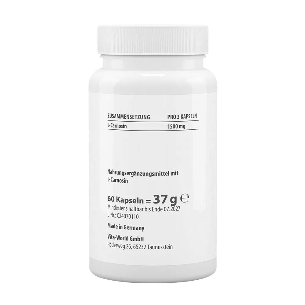 Vitaworld Carnosine 500 mg (60 Capsules)