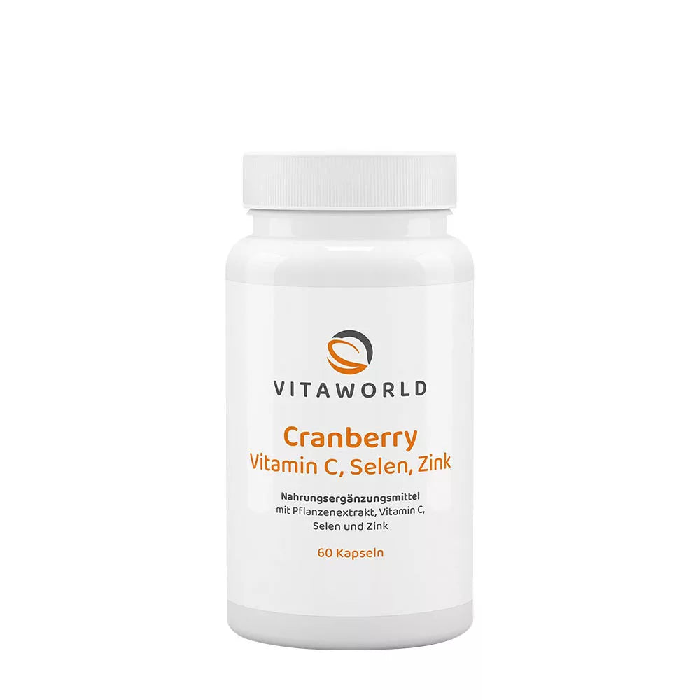 Vitaworld Cranberry Vit C + Selenium + Zinc (60 Capsules)
