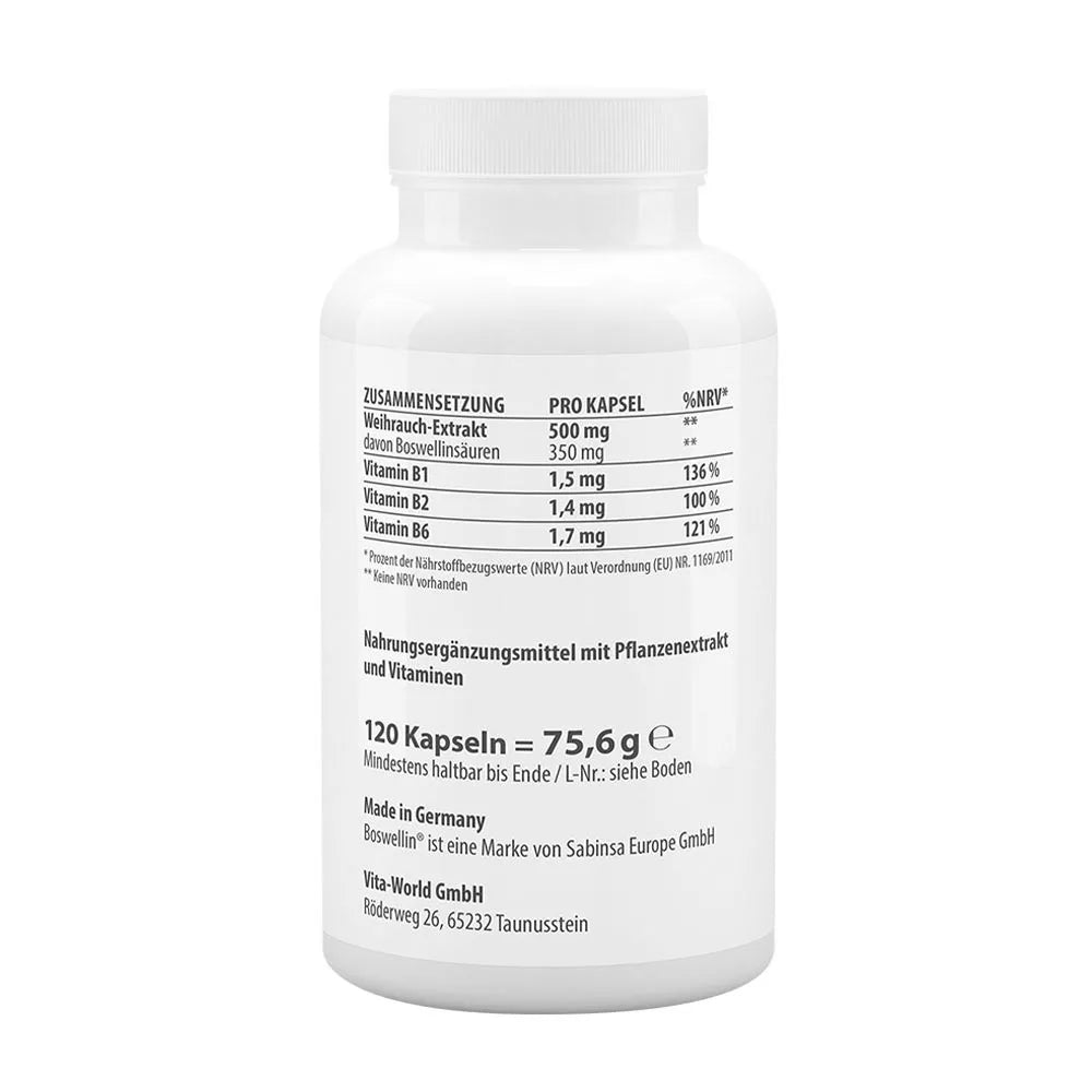 Vitaworld Frankincense 500 mg (120 Capsules)