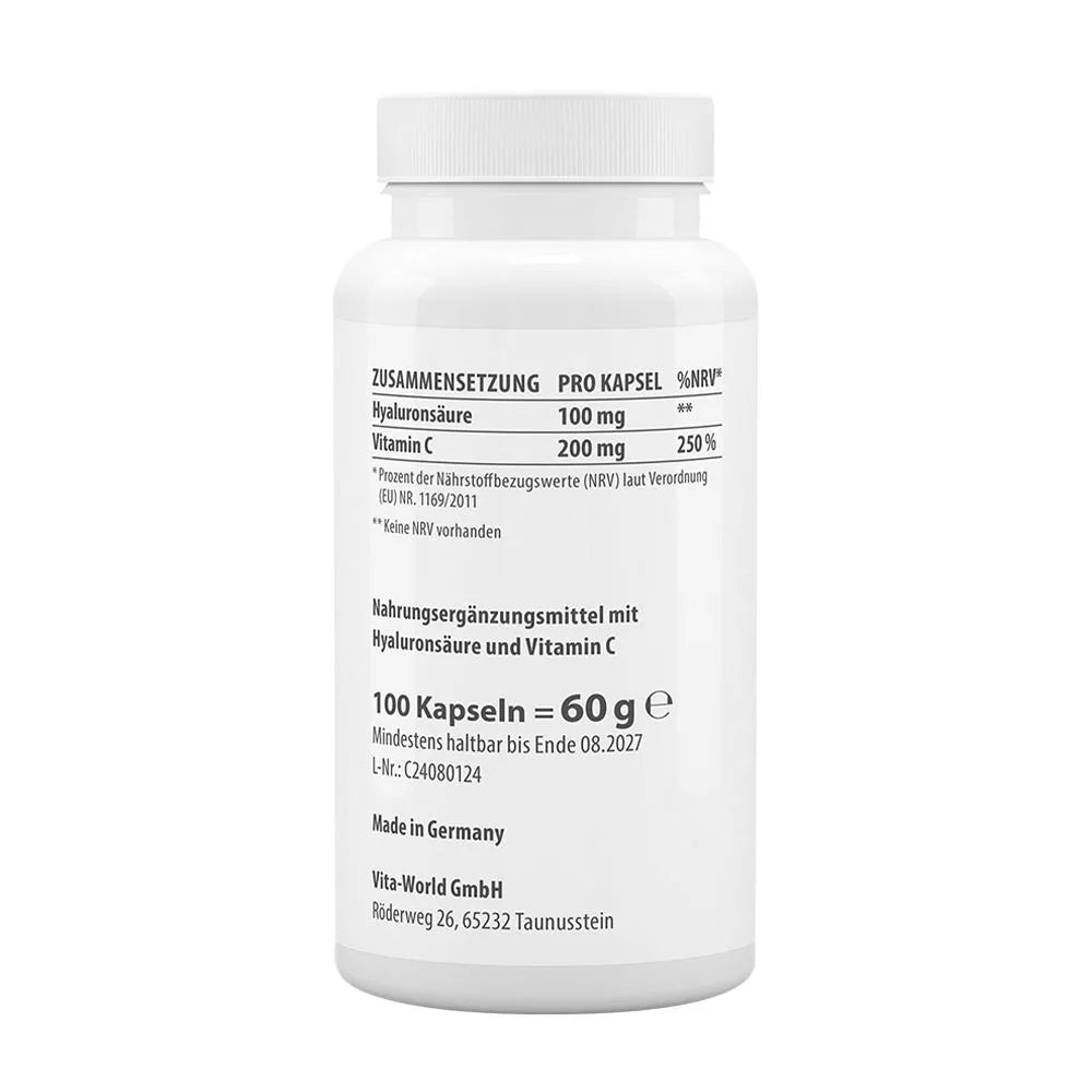 Vitaworld Hyaluronic Acid 100 mg (100 Capsules)