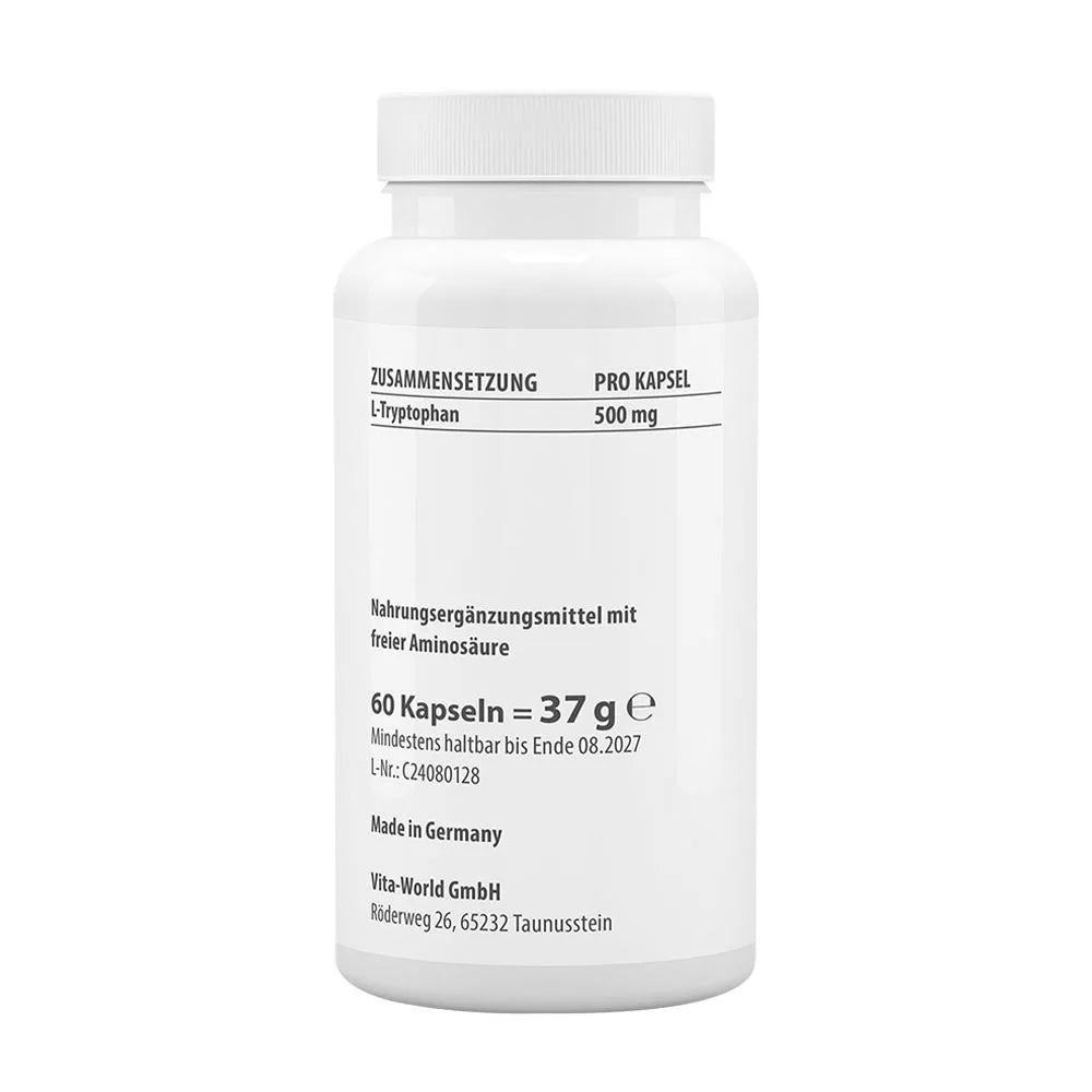 Vitaworld L-Tryptophan 500 mg (60 Capsules)