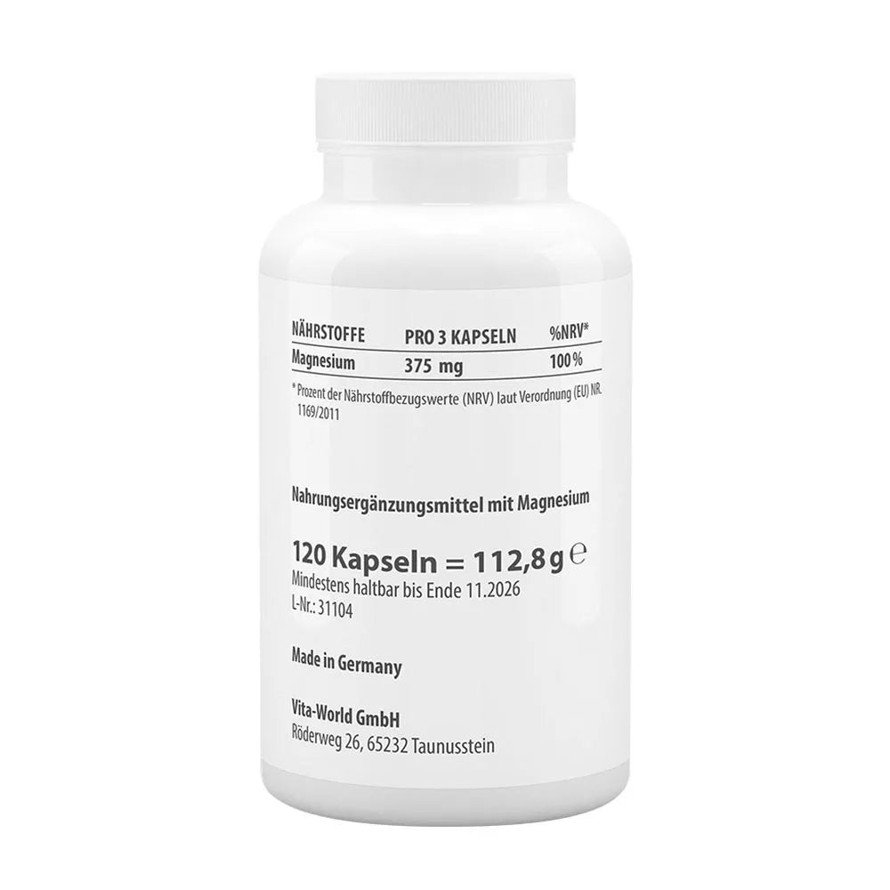 Vitaworld Magnesium Citrate 125 mg (120 Capsules)