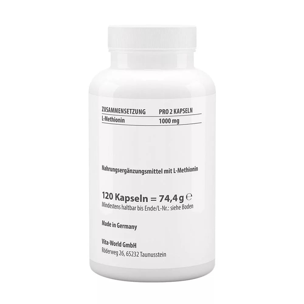 Vitaworld Methionine 500 mg (120 Capsules)