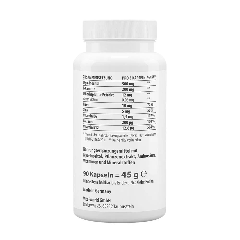 Vitaworld Myo-Inositol + Chaste Tree Complex (90 Capsules)