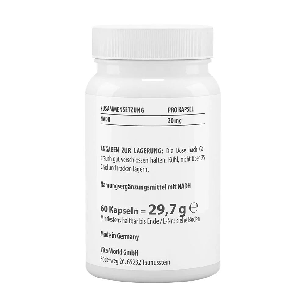 Vitaworld NADH 20 mg (60 Capsules)