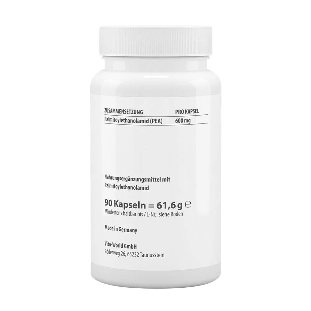 Vitaworld PEA 600 mg Palmitoylethanolamide (90 Capsules)