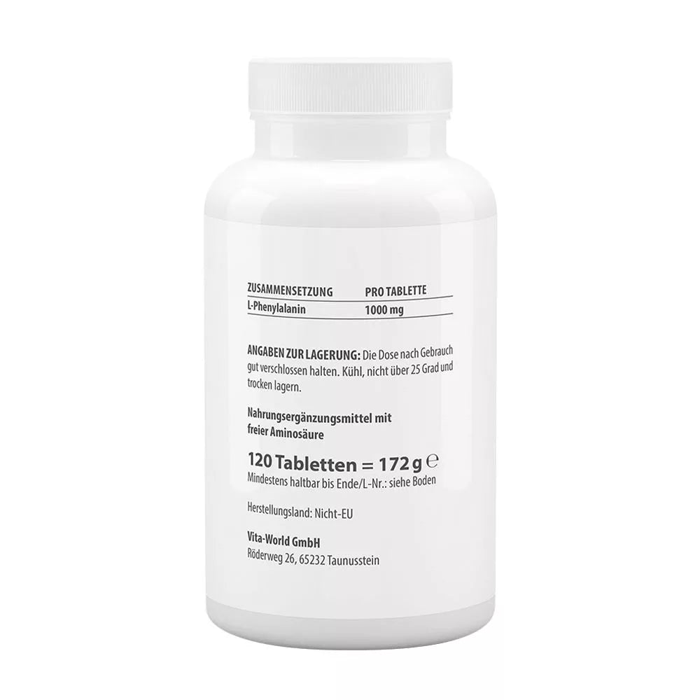 Vitaworld Phenylalanine 1000 mg (120 Tablets)