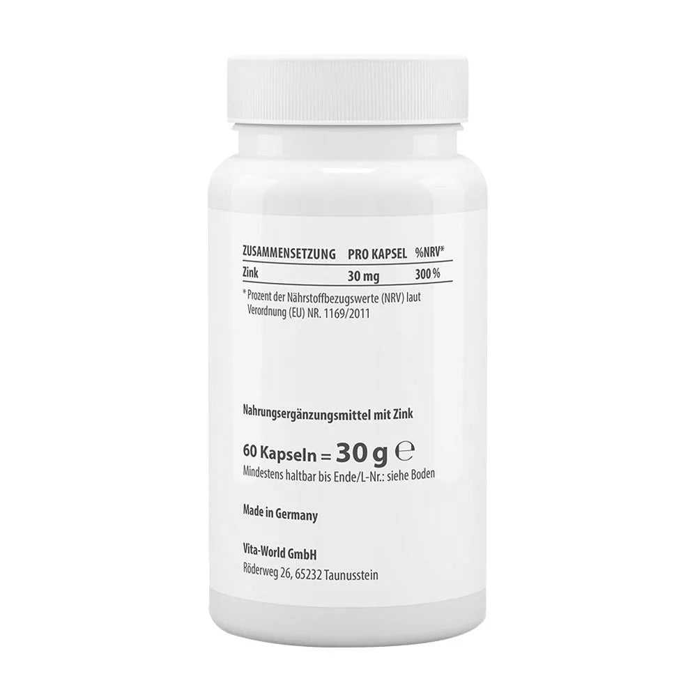 Vitaworld Zinc Citrate 30 mg (60 Capsules)
