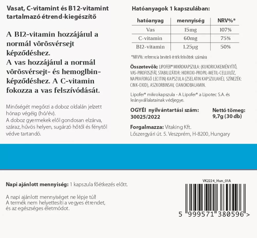 Vitaking Vitafer (30 Capsules)