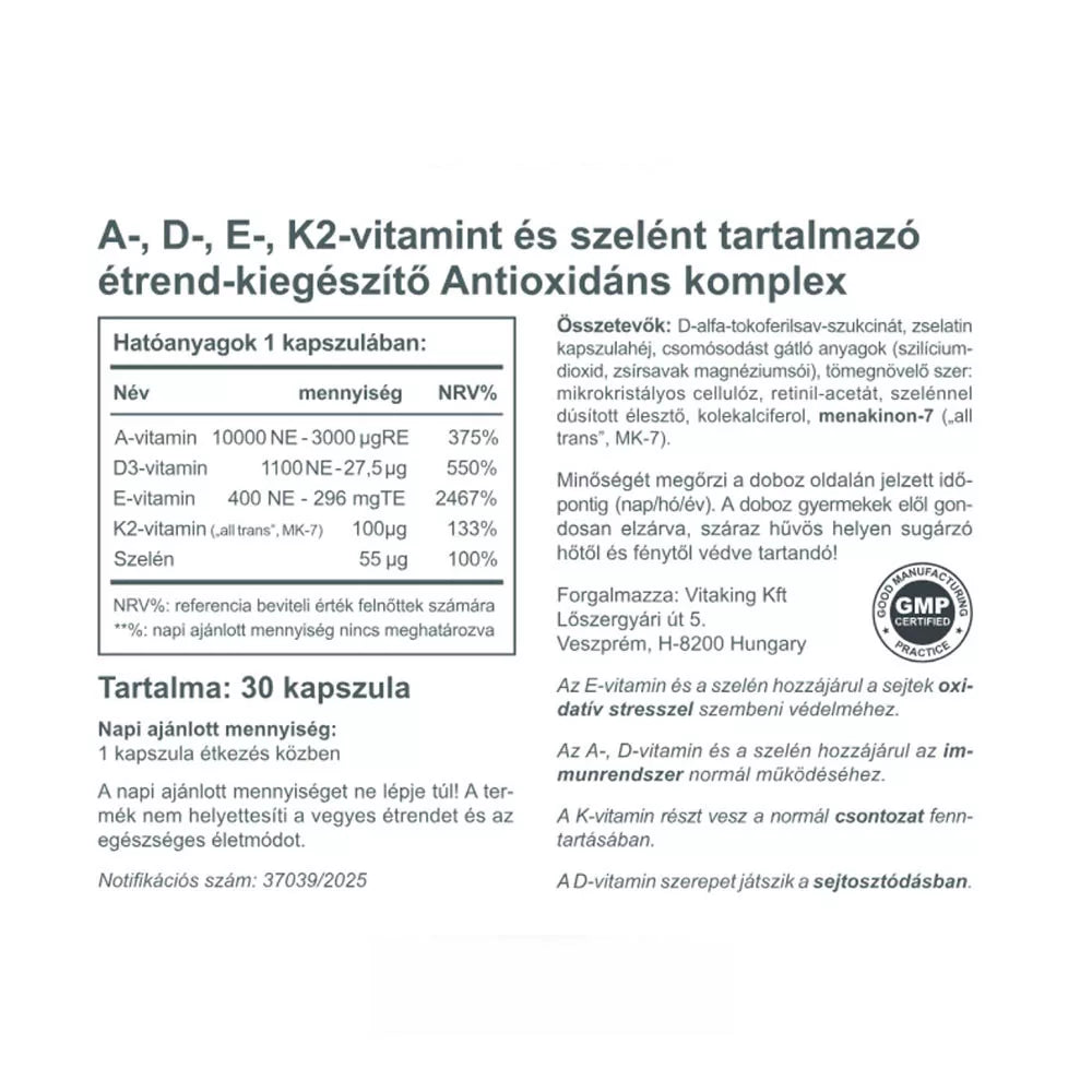 Vitaking Antioxidant Complex (30 Capsules)