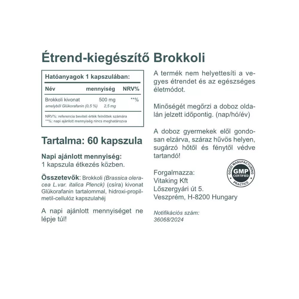 Vitaking Sulforaphane From Broccoli 500 mcg (60 Veg Capsules)