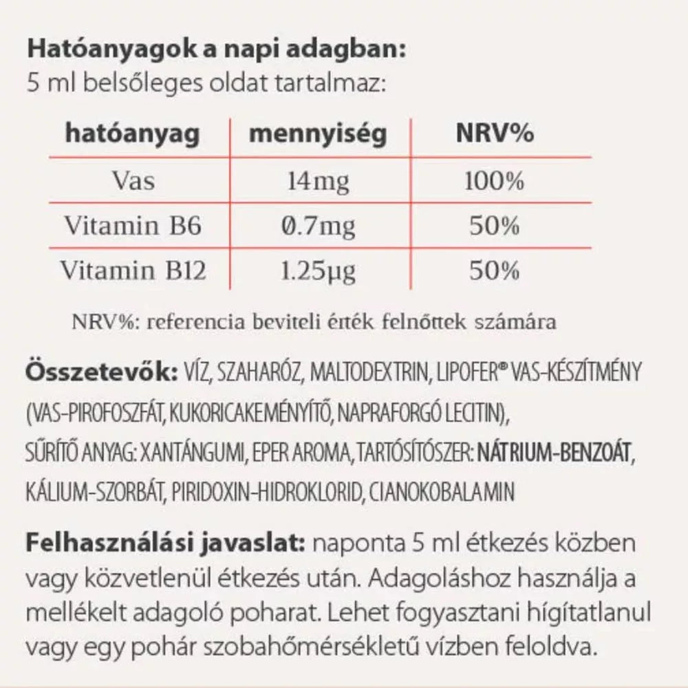 Vitaking VitaFer-L Iron Syrup (120 ml, Pineapple)