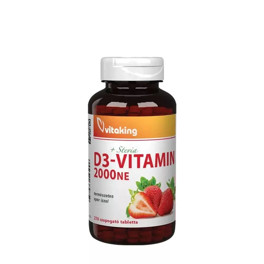 Vitaking Vitamin D3 2000 IU (210 Lozenges, Strawberry)