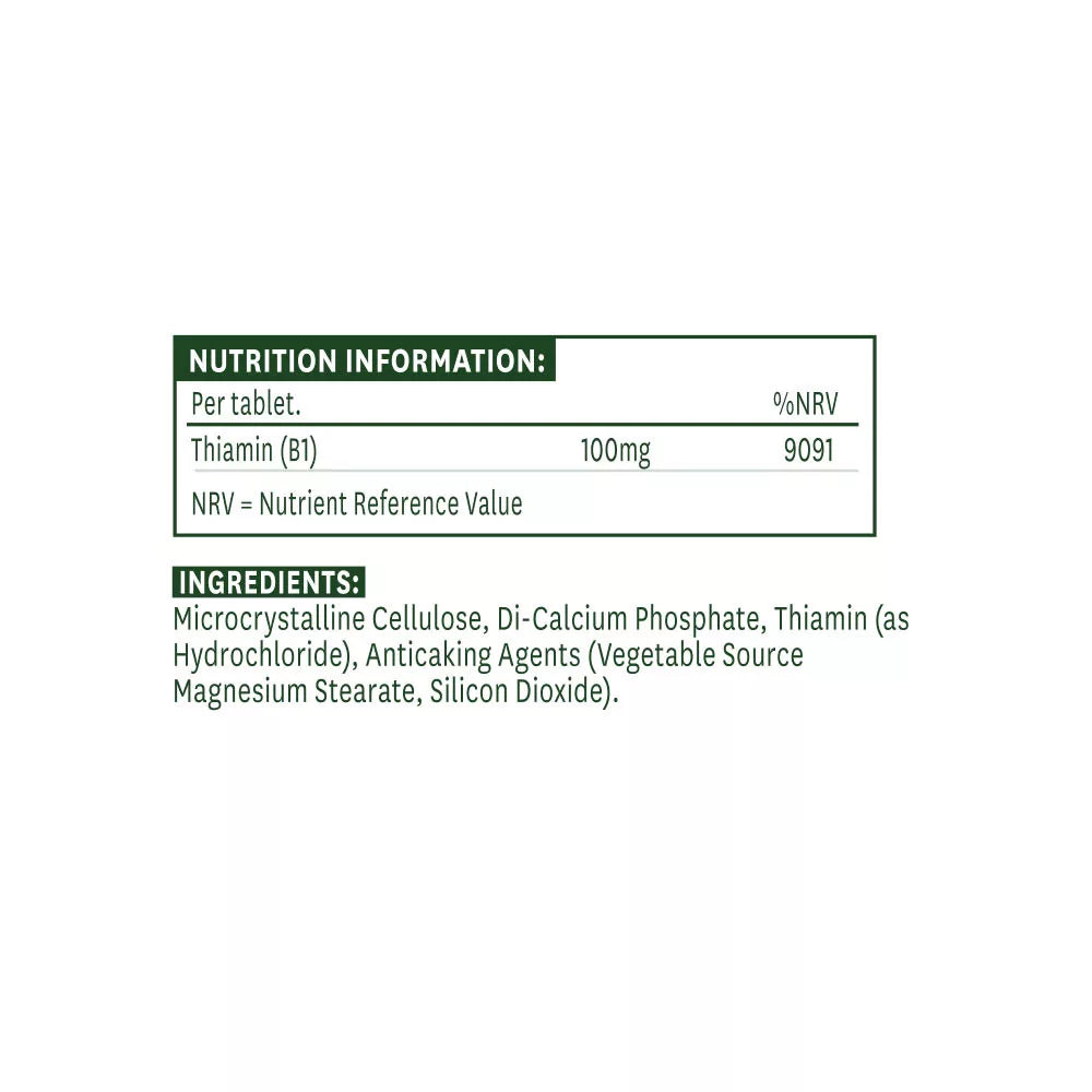 Natures Aid Vitamin B1 100 mg (90 Tablets)