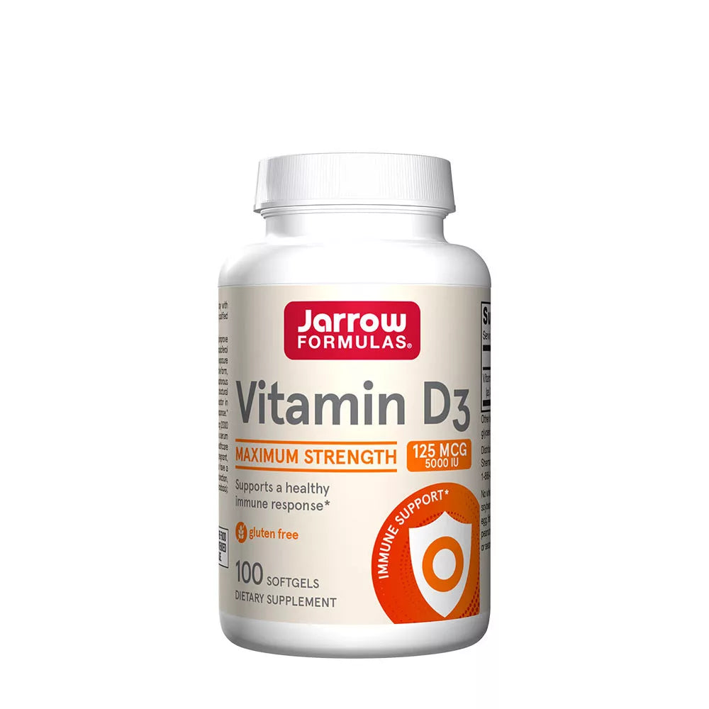 Jarrow Formulas Vitamin D3 5000 IU (100 Softgels)