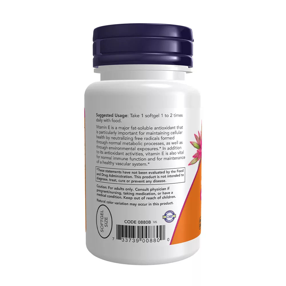 Now Foods Vitamin E-200 IU Mixed Tocopherols (100 Softgels)