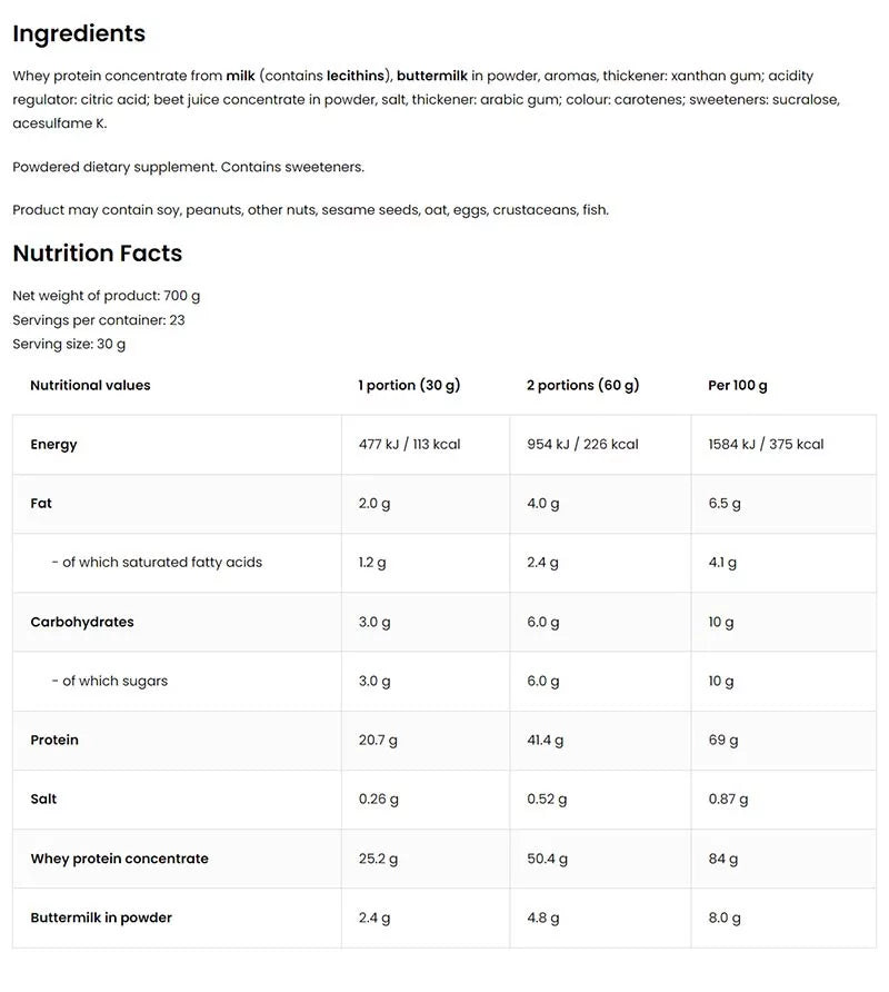 OstroVit WHEYlicious (700 g, Creamy Peach)