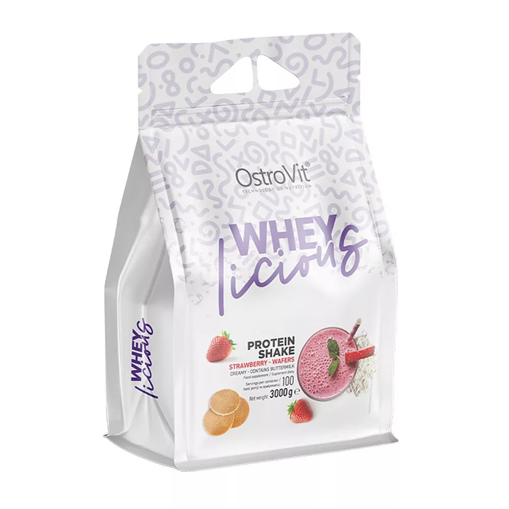 OstroVit WHEYlicious (3 kg, Strawberry Wafers)