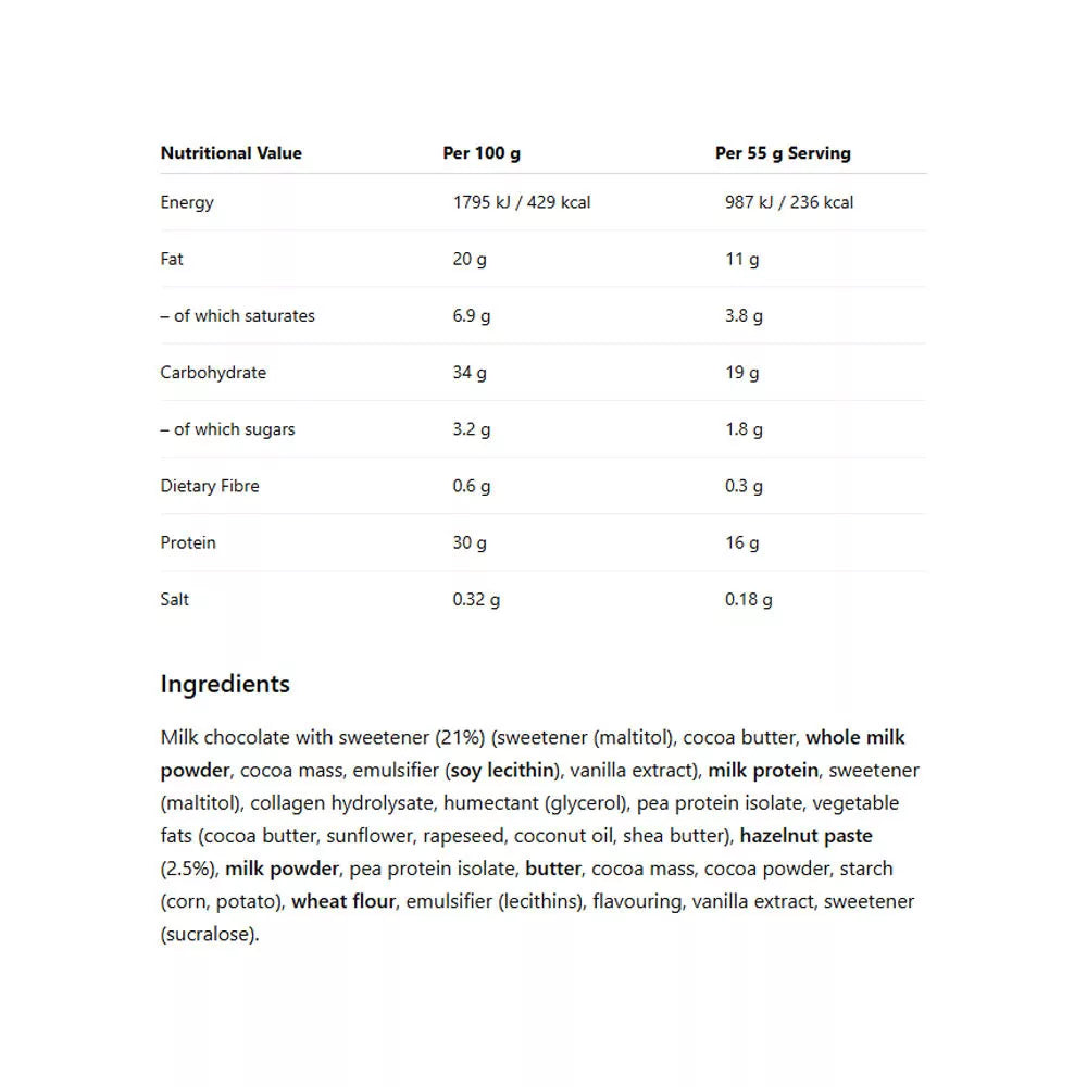 Wispy Protein Bar (55 g, Creamy Crunch)