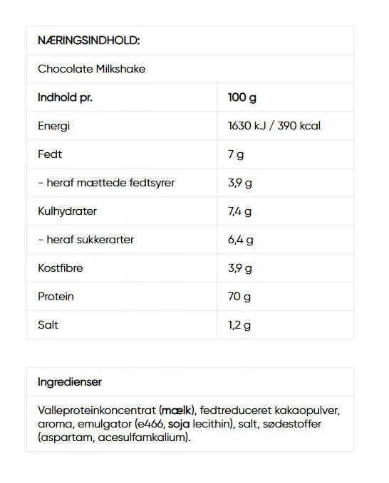 Wispy Whey Protein (1000 g, Chocolate Milkshake)