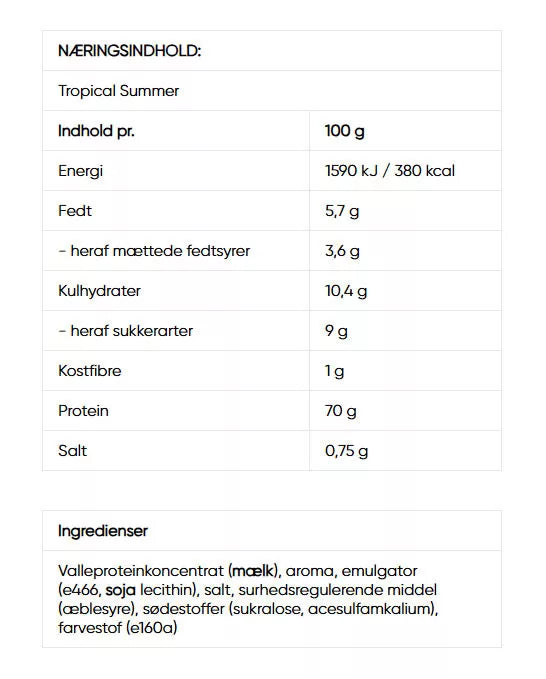 Wispy Whey Protein (1000 g, Tropical Summer)