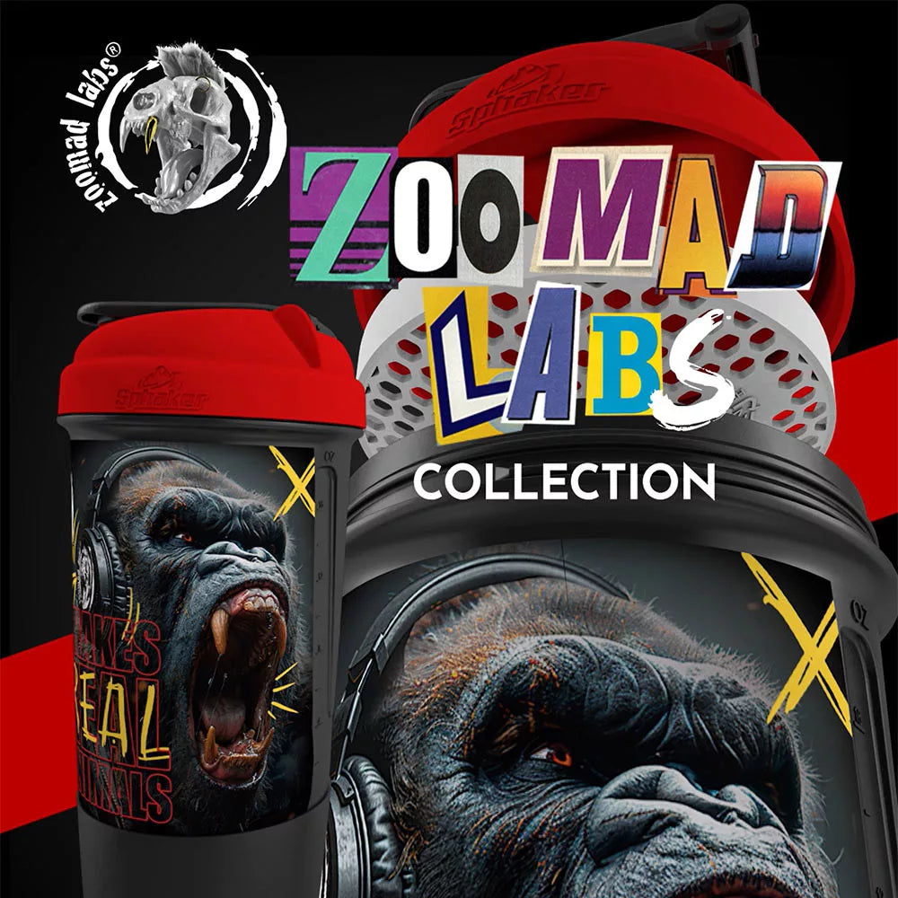 Zoomad Labs Zoomafia® Shaker (500 ml, Black & Red)