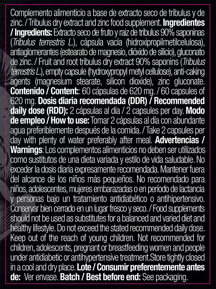 Zoomad Labs Tribulus + Zinc (60 Capsule)