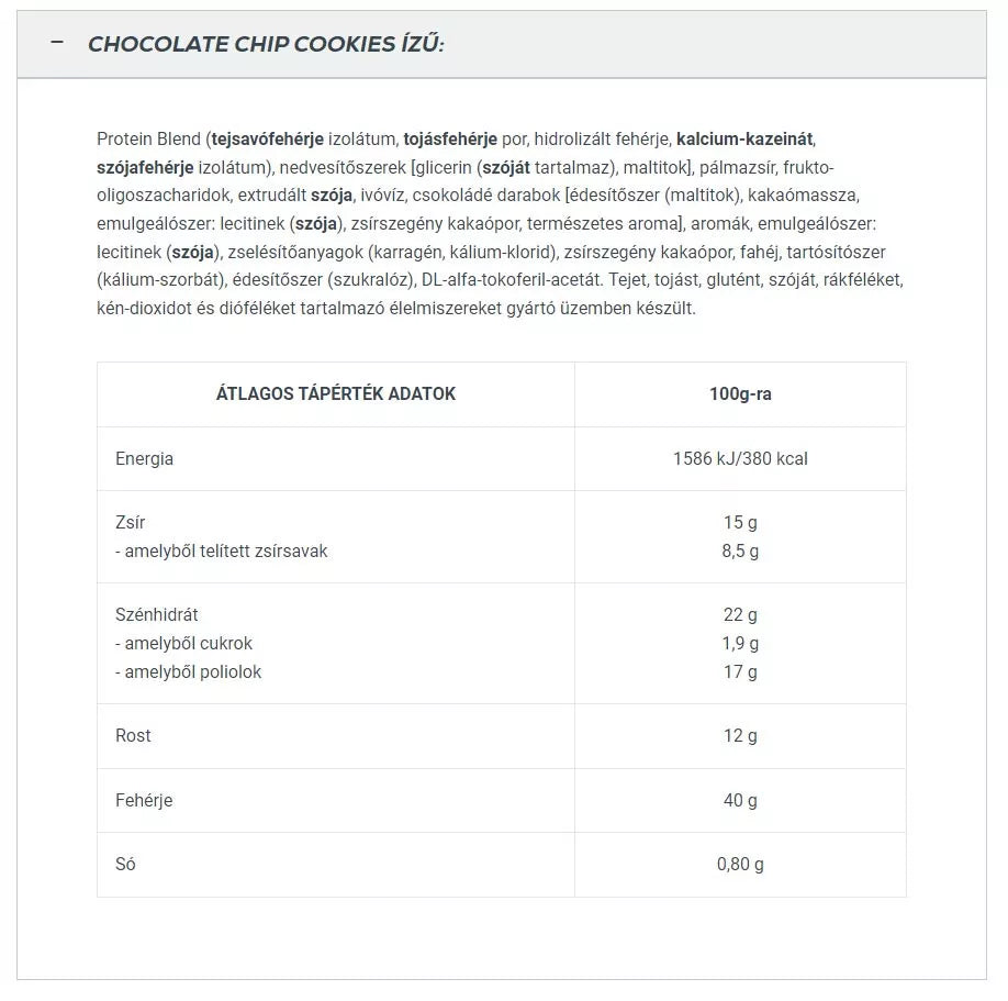 BioTechUSA Zero Bar (50 g, Chocolate Chip Cookies)