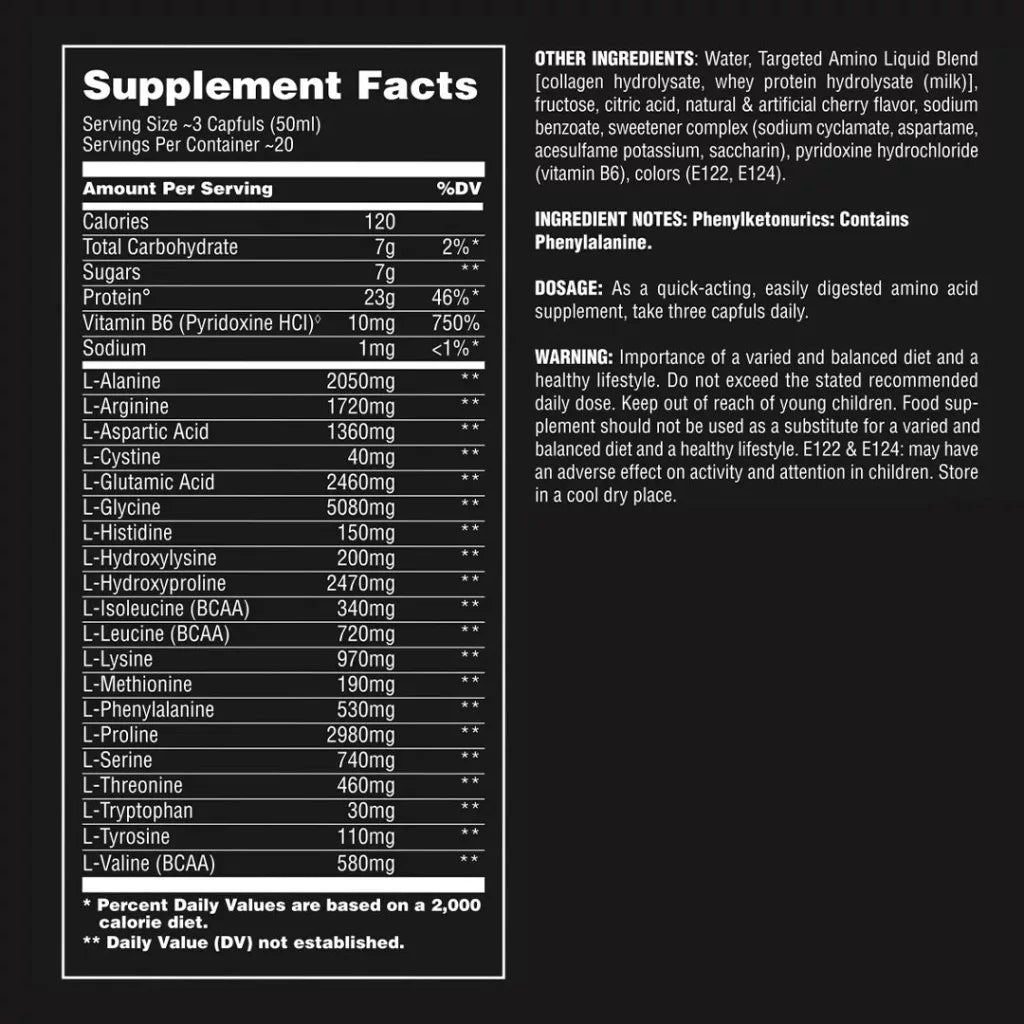 Universal Nutrition Amino Liquid (1000 ml, Cherry Burst)
