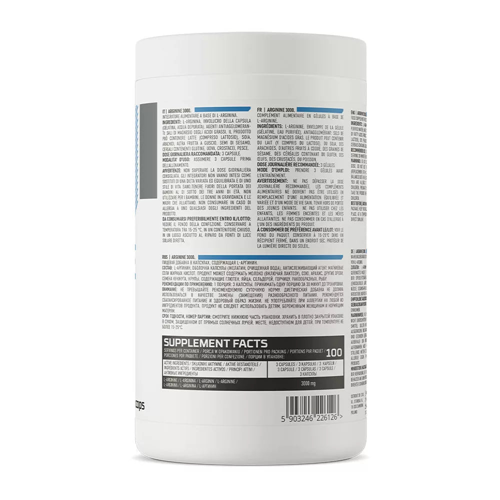 OstroVit Arginine 3000 (300 Capsules)